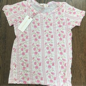 Pink floral love shack t shirt